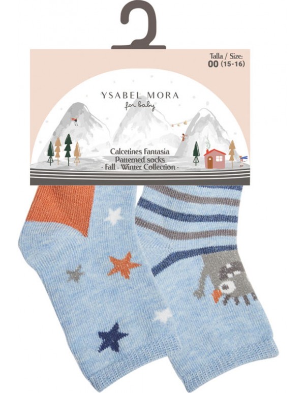 Pack 2 calcetines bebe niño Ysabel Mora