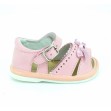 Sandalias bebe de piel con lazo