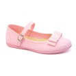 Zapatos de niña en lona con lazo