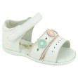 Sandalias para niña florales de piel