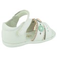 Sandalias para niña florales de piel