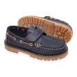 Nauticos niño de piel con cinta de cierre
