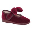 Merceditas niña terciopelo con lazo