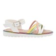 Sandalias niña baratas blanco y rosa