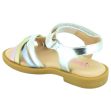 Sandalias plateadas niña