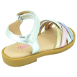 Sandalias plateadas niña