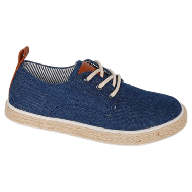 Nautico niño de lona con cordones