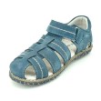 Sandalias para niño de piel azul
