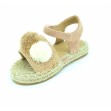 Sandalia niña con pompones
