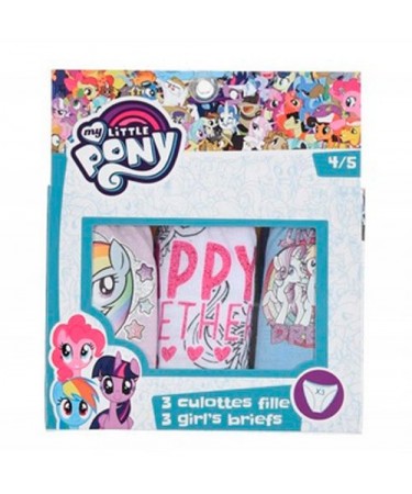 Pack 3 braguitas Little Pony
